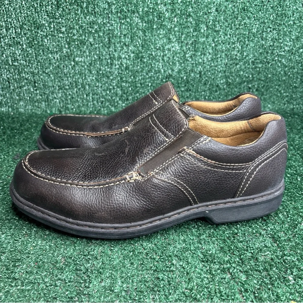 Nunn Bush Men’s‎ Casual Memory Foam Leather Loafer Brown Size 10.5 Wide